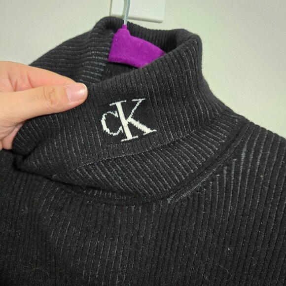 Calvin Klein sweater color black gray size M - Picture 5 of 6